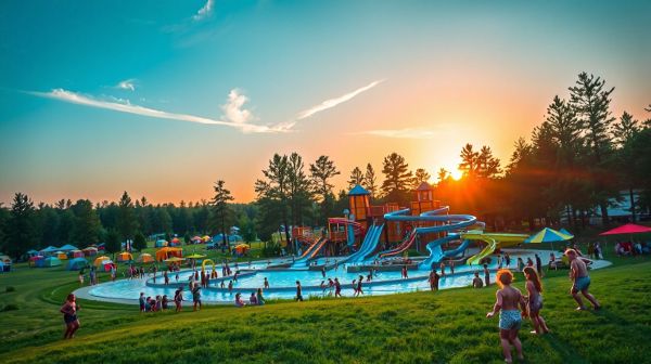 Découvrez les campings avec parc aquatique pour des vacances fun !