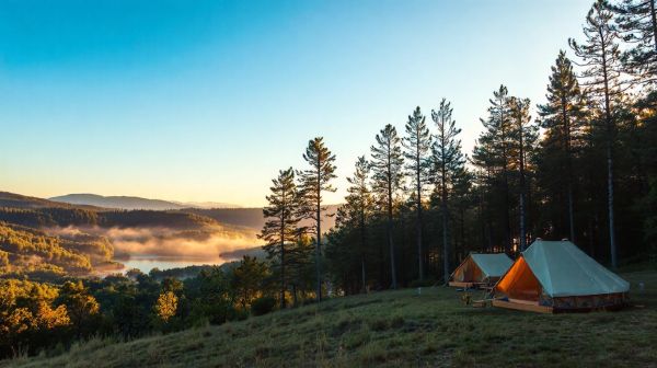 Top destinations pour vivre une expérience de camping de luxe en france